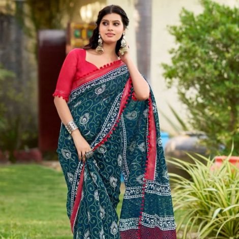 Soft Cotton Sarees - rubiga-